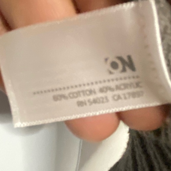 T27a- OLD NAVY Gray Ribbed Knit Open Front Cardigan - Picture 5 of 8